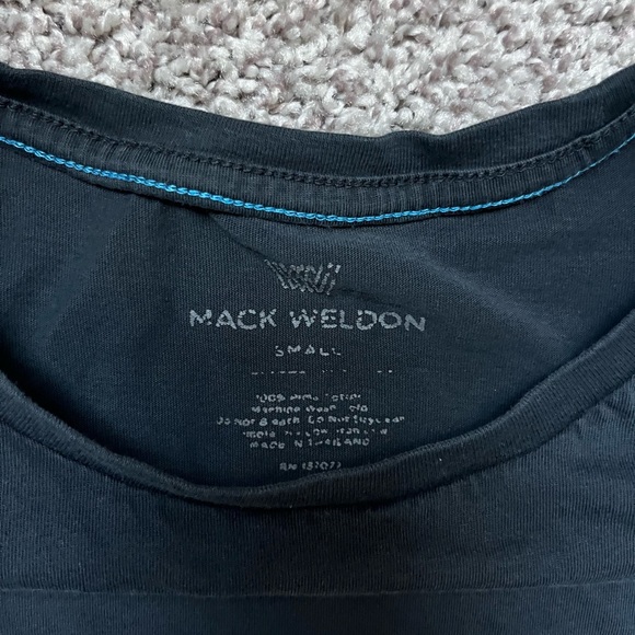 Mack Weldon Black Pima Crew Neck T-Shirt - Picture 3 of 4